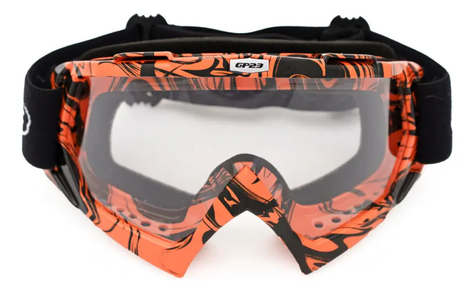 Antiparra Trasparente Motocross Enduro Punto Extremo Rpm Naranja Transparente Único