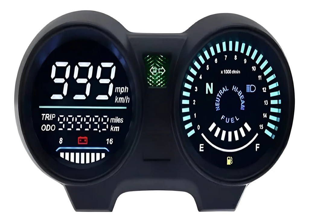 Tablero Velocimetro Honda Titan Cg 150 Digital Rpm Negro