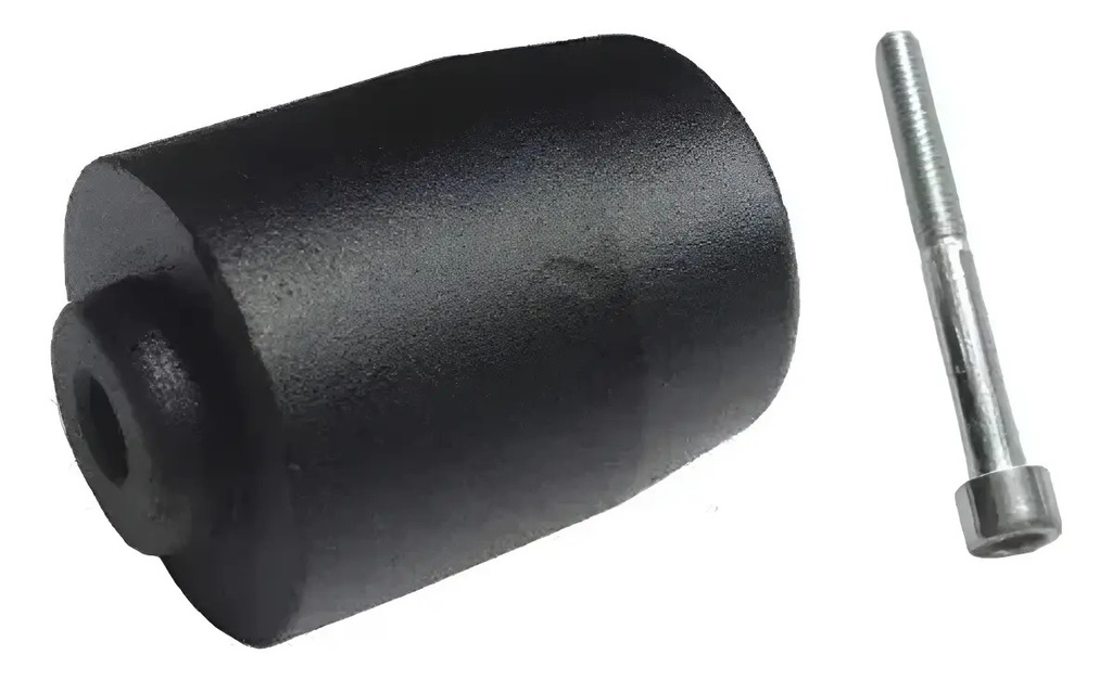 [CPM002] Puntera Contrapeso Manubrio Bajaj Rouser 135 180 220 D Metal Negro