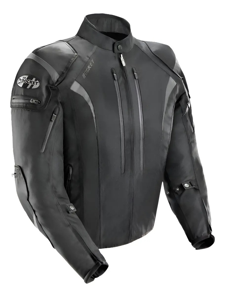 [J-50515000-S] Campera Moto Hombre Joe Rocket Atomic 5.0 Desmontable Rpm Negro Cordura S