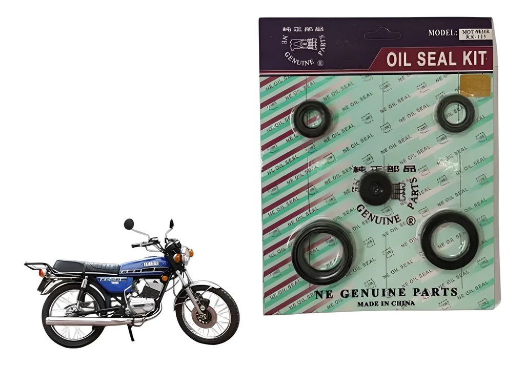 [MOT-9836R] Kit Retenes De Motor Yamaha Rx 125 2t Calidad Original Rpm