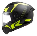 Casco Moto Integral Ls2 805 Thunder Racing Carbono Mate Negro/amarillo L