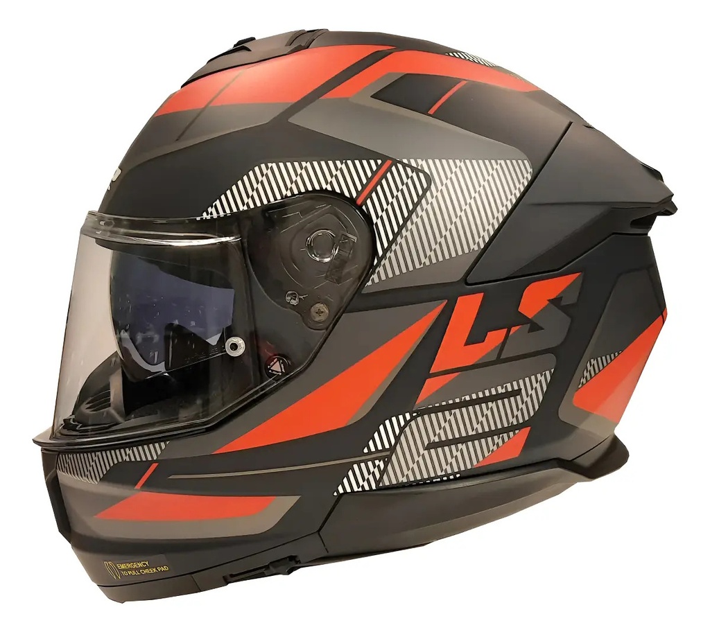 [CAS-2239] Casco Moto Integral Ls2 Ff808 Stream 2 Road Doble Visor Rpm