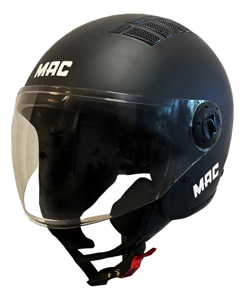 [MAC602301113.XL] Casco Abierto Moto Mac Of230 Addax Rpm Negro Solid Mate Xl