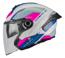 Casco Moto Abierto Mt Cosmos Sv Doble Visor Rpm Rosa Icarus A8 Brillante L