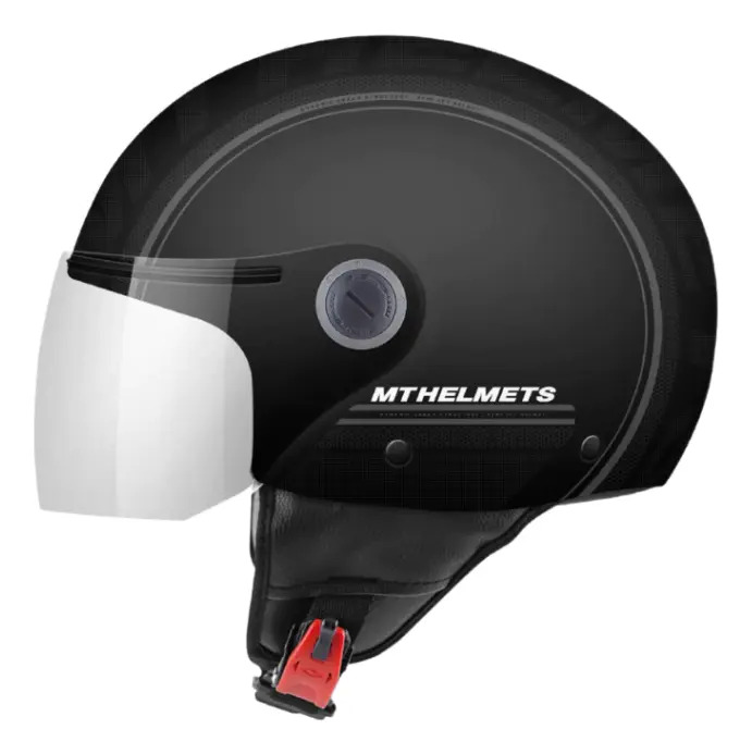 [13384712937] Casco Abierto Moto Mt Street S Visor Simple Rpm Negro/gris Entire C9 Mate Xl