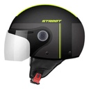 Casco Abierto Moto Mt Street S Visor Simple Rpm Negro/amarillo Bezos B3 Mate L