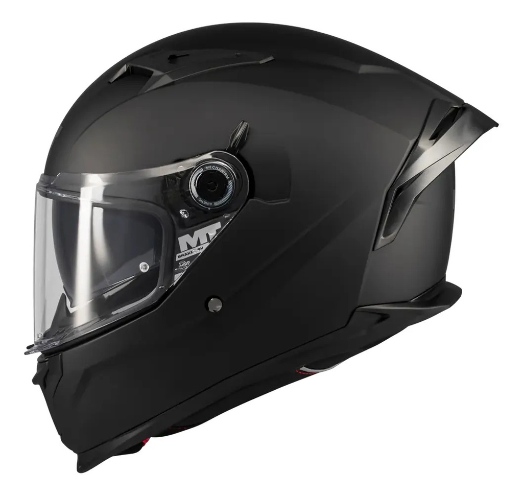 [134600PA1207] Casco Moto Integral Mt Braker Doble Visor Con Spoiler Rpm Negro Sv Pure A1 Mate Xl