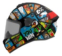 Casco Moto Integral Axxis Draken S Con Visor De Regalo Rpm Negro Goose Game A1 Brillante Xl