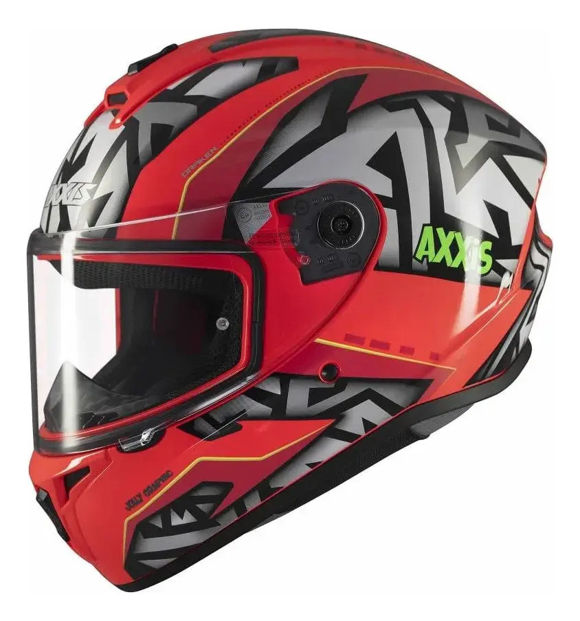 Casco Moto Integral Axxis Draken S Con Visor De Regalo Rpm Rojo Jolly C5 Brillante Xxl