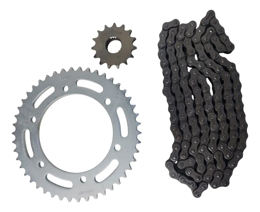 [HEYAM1546428CC] Kit Transmision Yamaha Fz 25 Calidad Original Rpm Gris