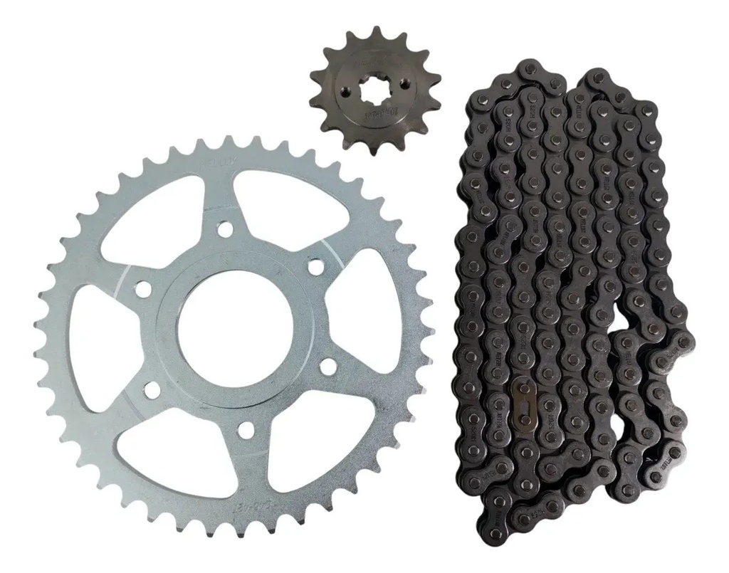 [HEKTM1442520CC] Kit Transmision Ktm Duke 200 Pìñon Corona Cadena 42-14 Gris