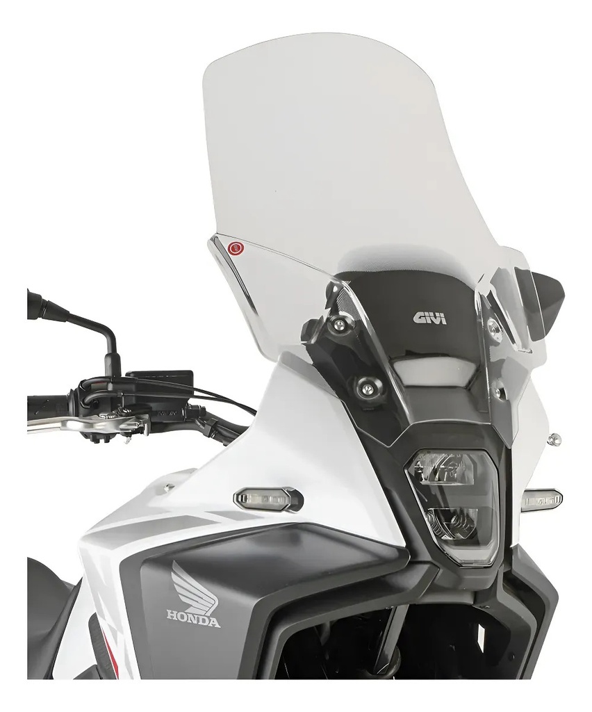 [d1203st] Parabrisa Alto Moto Givi D1203st Honda Nx 500 54x45cm Rpm Transparente