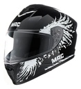 Casco Moto Integral Mac Ff801 Starter Rpm Negro/blanco Fenix Brillante S