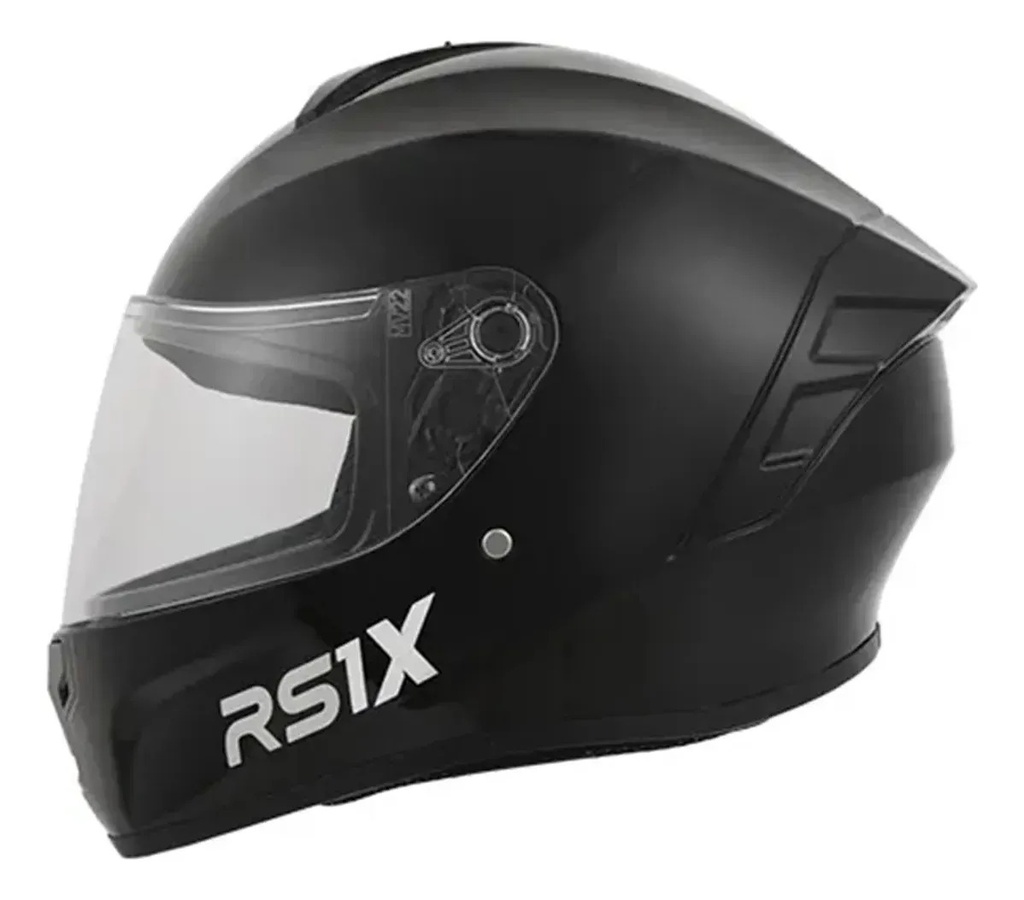 [ZIB024] Casco Moto Integral Hawk Rs1x Rpm Negro Solid Brillante Xl