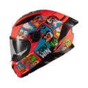 Casco Integral Axxis Panther Goose Game A5 Brillante Doble Visor Naranja XL