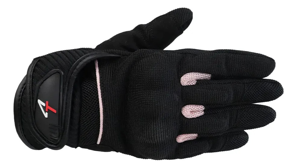 [4922107S 15] Guantes Moto Mujer Fourstroke Wanderlust Gloves Rpm Negro/rosa S