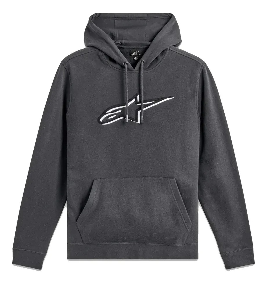 Buzo Hombre Con Capucha Alpinestars Shadow Hoodie Rpm Xl Negro Lisa