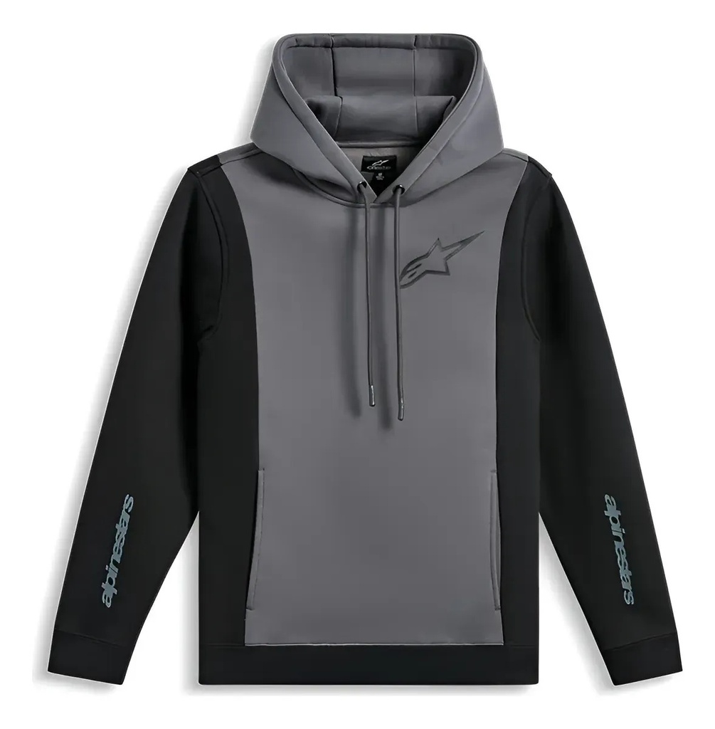 Buzo Hombre Con Capucha Alpinestars Ignite Hoodie Rpm S Girs/negro Lisa