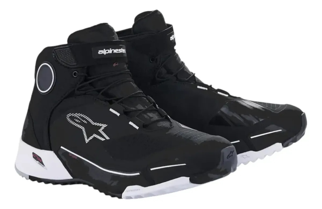 [261182040 12] Zapatillas Botas Moto Hombre Alpinestars Cr-x Drystar Riding Negro/blanco 40 Ar