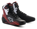 Zapatillas Moto Hombre Alpinestars Faster 4 Shoes Rpm Negro/blanco/rojo 40