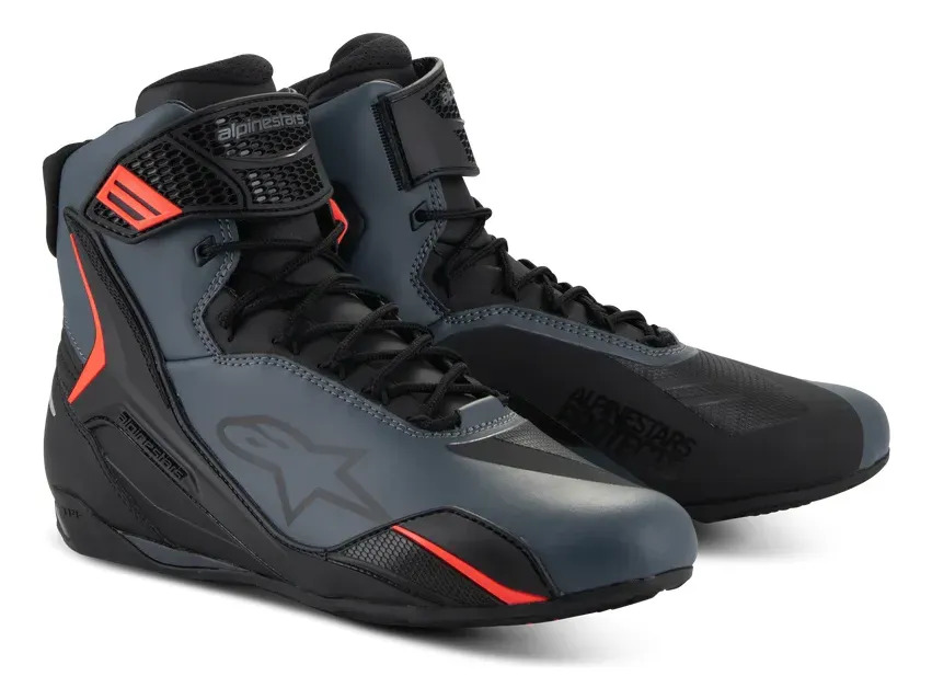 [251042540.51130] Zapatillas Moto Hombre Alpinestars Faster 4 Shoes Rpm Negro/gris/naranja 40.5