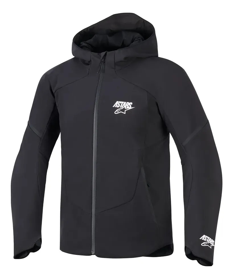 [3200226XL 1100] Campera Moto Hombre Alpinestars Aeroshell Wp Jacket Rpm Negro Liso Xl