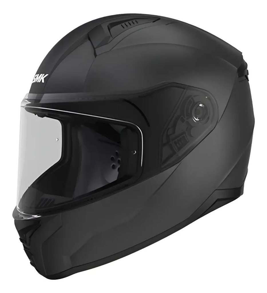 [1000084994] Casco Moto Integral Smk Bionic Visor Simple Rpm Negro Solid Mate Xl