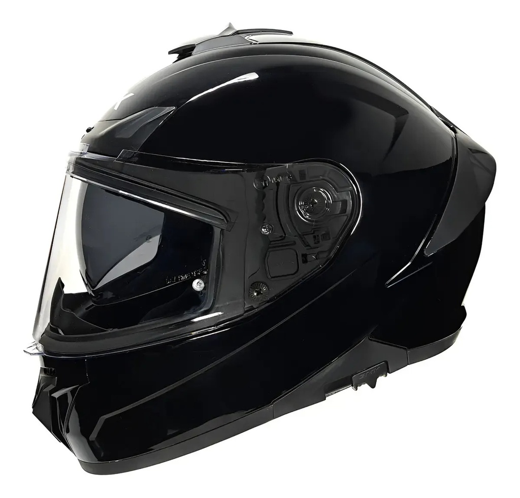 [1000069364] Casco Moto Integral Smk Typhoon Doble Visor Rpm Negro Classic Brillante L