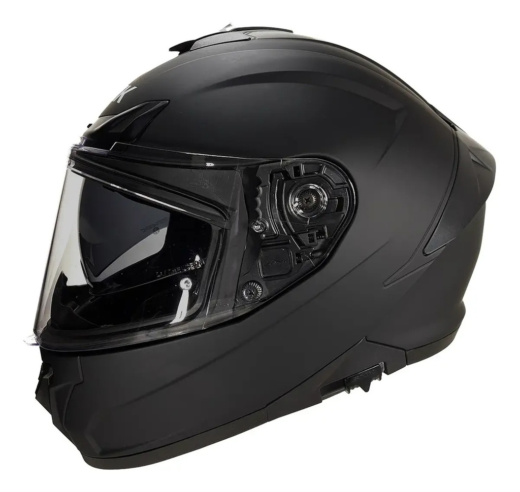 [1000069367] Casco Moto Integral Smk Typhoon Doble Visor Rpm Negro Classic Mate M