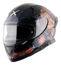 Casco Moto Integral Axor Apex Doble Visor Rpm Negro/dorado Trace Brillante M