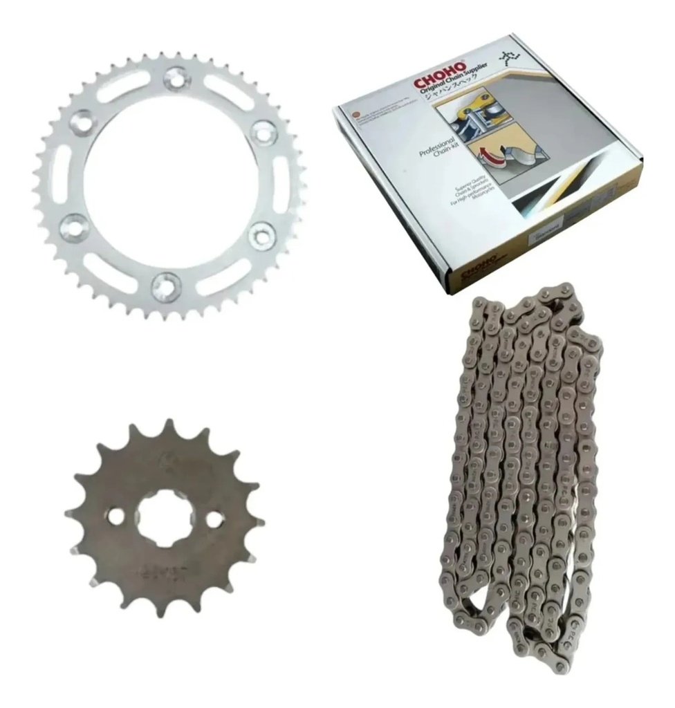 [HKC078] Transmision Choho Completa  Honda Xr 190 - 48/16 Rpm Gris