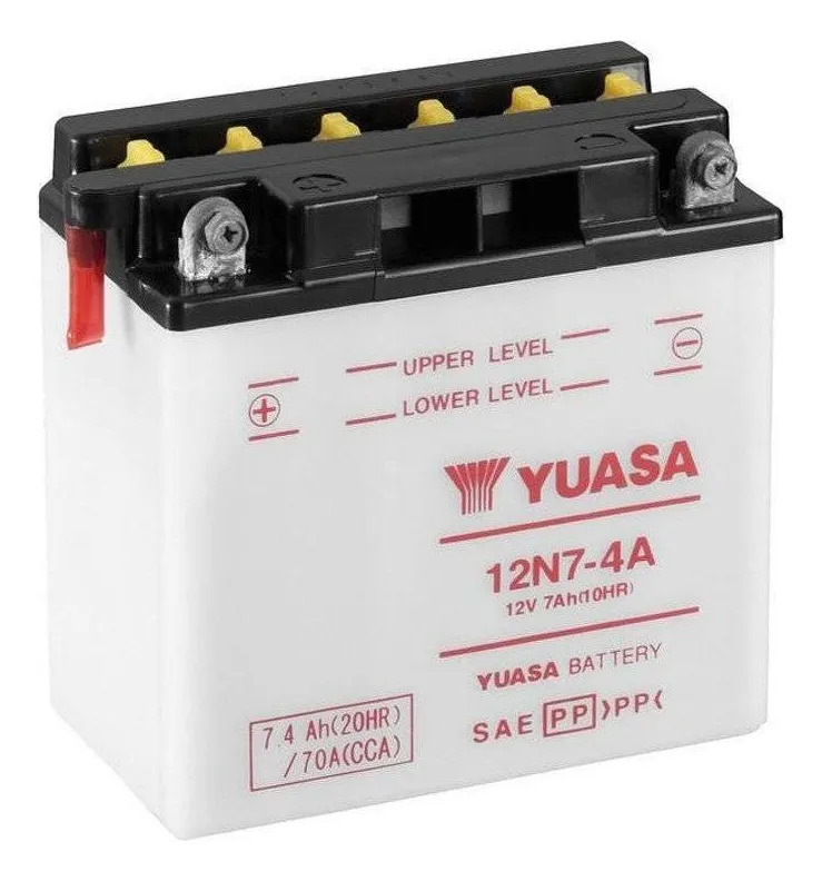 [7096] Yuasa 12n7-4a | Batería Moto 12v 7ah Positivo Izquierda Rpm Izquierdo
