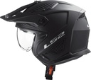 Casco Moto Abierto Mentonera Desmontable Ls2 606 Drifter Rpm Negro Solid Mate Xxl