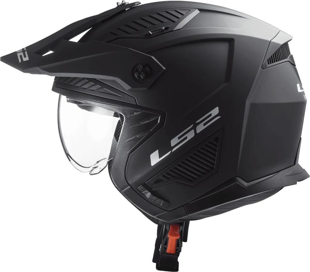 [LS2366061011.M] Casco Moto Abierto Mentonera Desmontable Ls2 606 Drifter Rpm Negro Solid Mate M