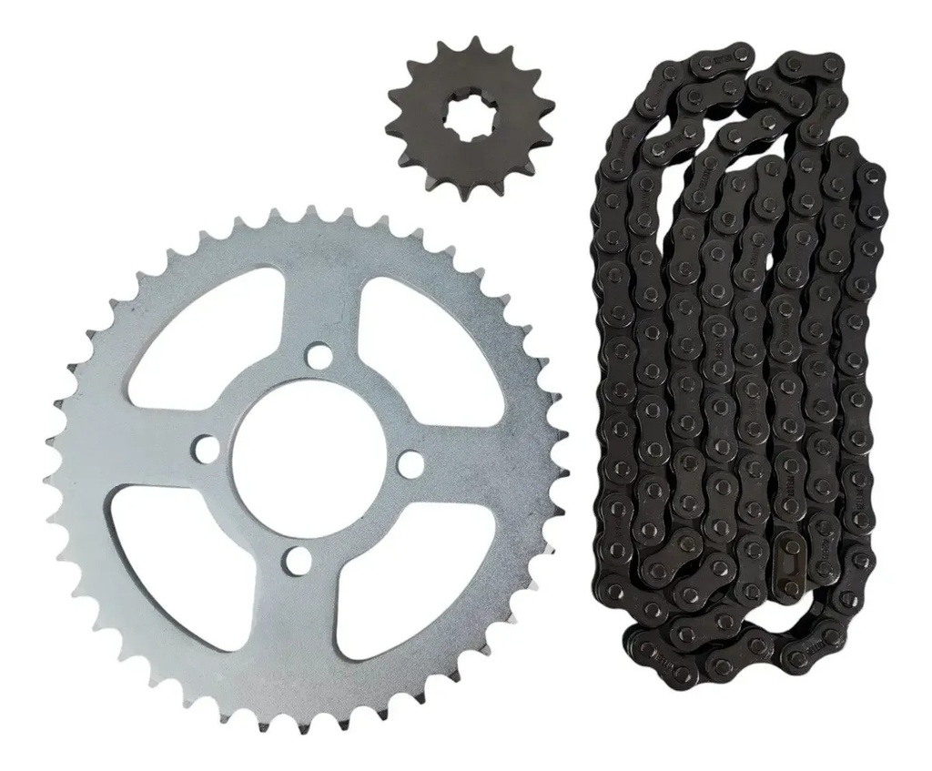 [HESUZ1442428AXCC] Kit Transmision Hellux Suzuki Ax 100 14/42 Rpm Plateado