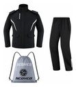 Traje Lluvia Moto Scoyco Rc10-2 Reflectante Impermeable Rpm Negro Xl
