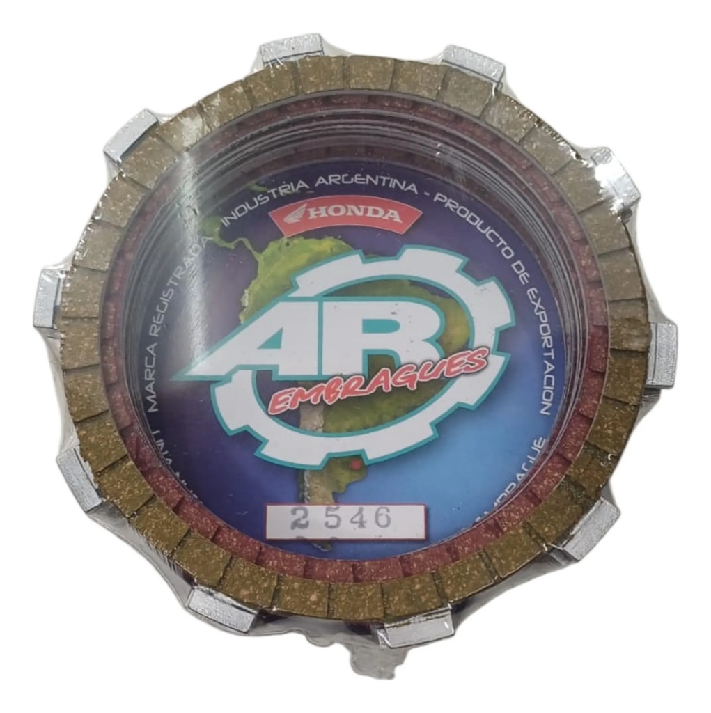 [2546] Discos Embrague Ar  Yamaha Fazer 600 Honda Cbr 600 9 Discos