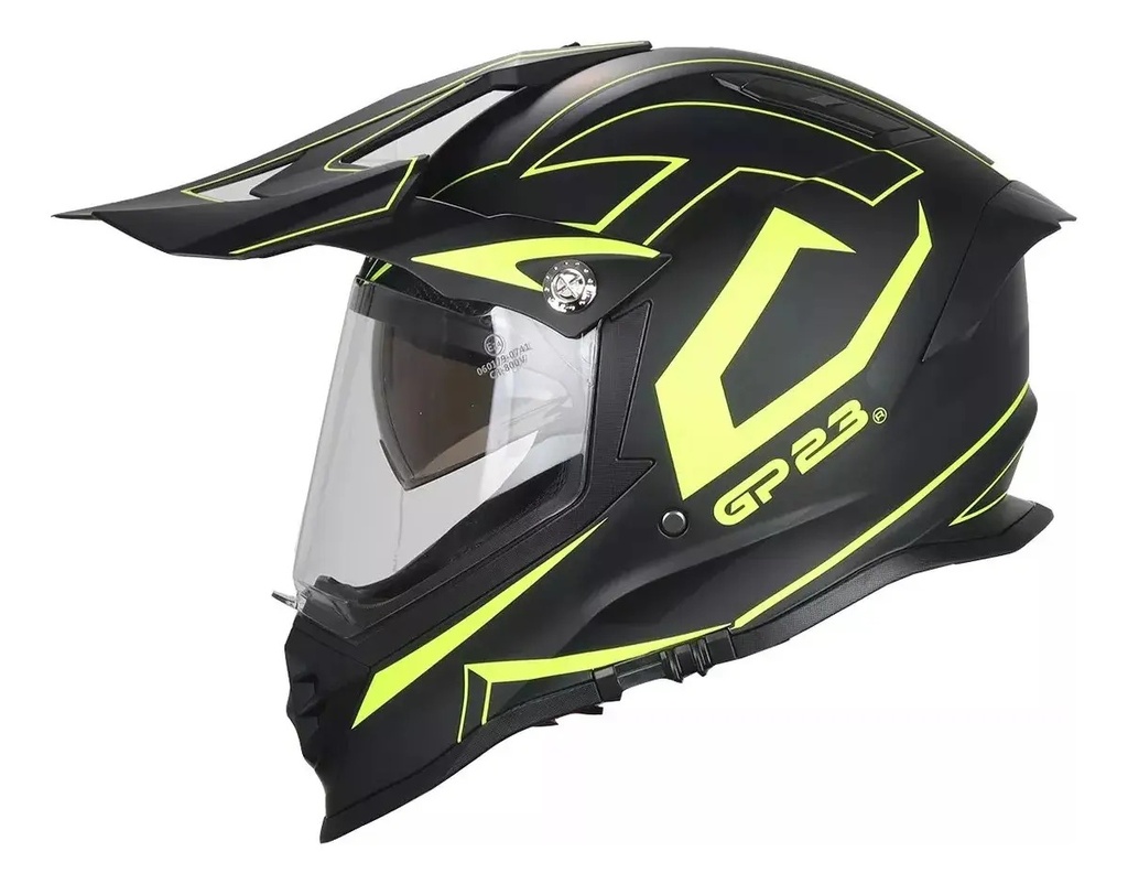 [CAS-2189] Casco Moto Enduro Cross Gp23 Doble Visor Rpm