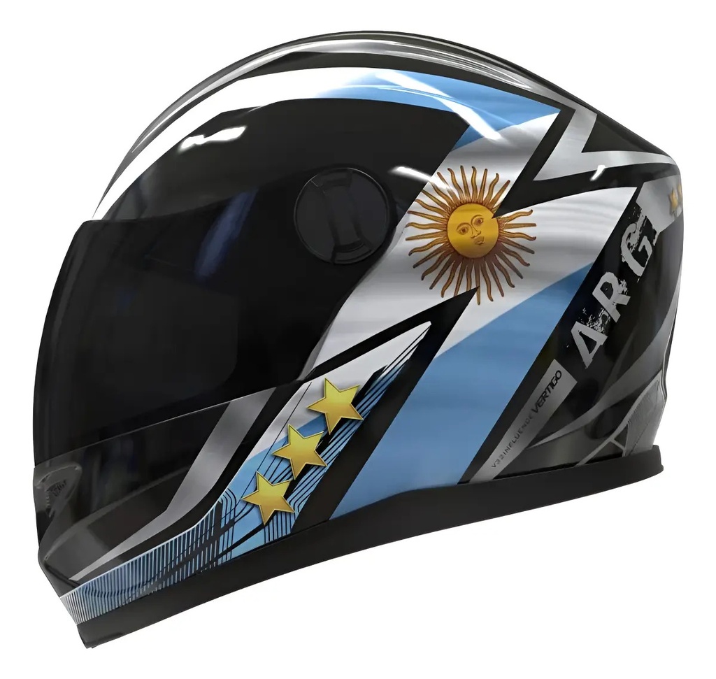 Casco Moto Integral Vertigo V32 Influence Argentina Rpm Argentina Brillante S