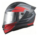 Casco Moto Integral Gp23 Raptor + Visor Transparente Rpm Rojo Ws-609 Mate S