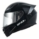 Casco Moto Integral Gp23 Raptor + Visor Transparente Rpm Negro Ws-609 Brillante S