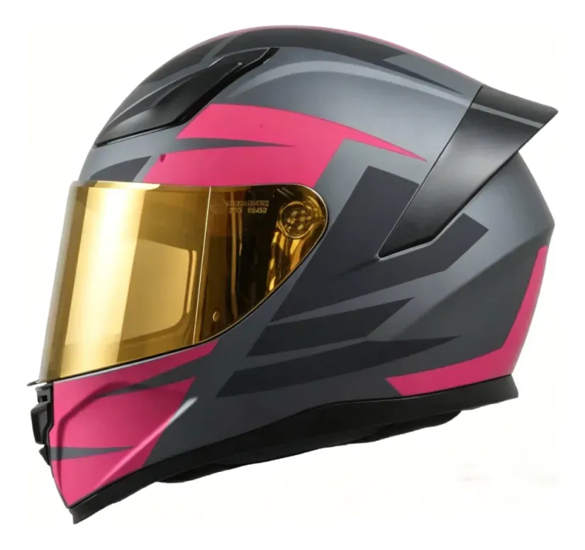 Casco Moto Integral Gp23 Raptor Rosa Mate XS