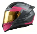Casco Moto Integral Gp23 Raptor Rosa Mate XS