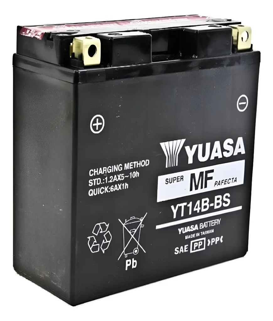 [7070] Bateria Yuasa Yt14b-bs (yt14b-4) Oficial Envio Gratis Izquierdo