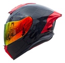 Casco Integral Gekko Spektor Doble Visor + Visor De Regalo Negro/rojo Gloss Red Brillante M