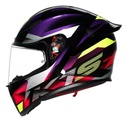 Casco Moto Integral Agv K1 S Alerón Integrado Rpm Negro/violeta/rosa Brillante Fastlap Brillante L