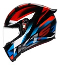 Casco Moto Integral Agv K1 S Alerón Integrado Rpm Negro/azul/rojo Brillante Fastlap Brillante S