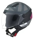 Casco Abierto Moto Mac Of721 Beat Rpm Gris/rosa Nova Mate L