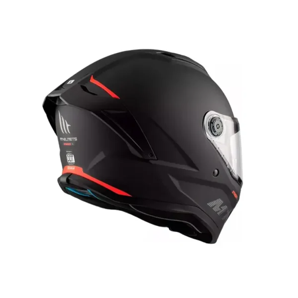 Casco Moto Integral Mt Stinger 2 Solid A1 Negro Mate RPMOTOS - Imagen 5